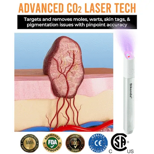 ✨Bikenda® All-in-One CO₂ Laser Eraser Pen | Removes Moles, Warts, Skin Flaws & Pigmentation