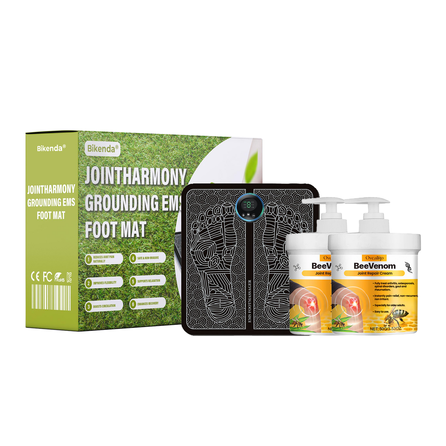 Bikenda® JointHarmony Grounding EMS Foot Mat