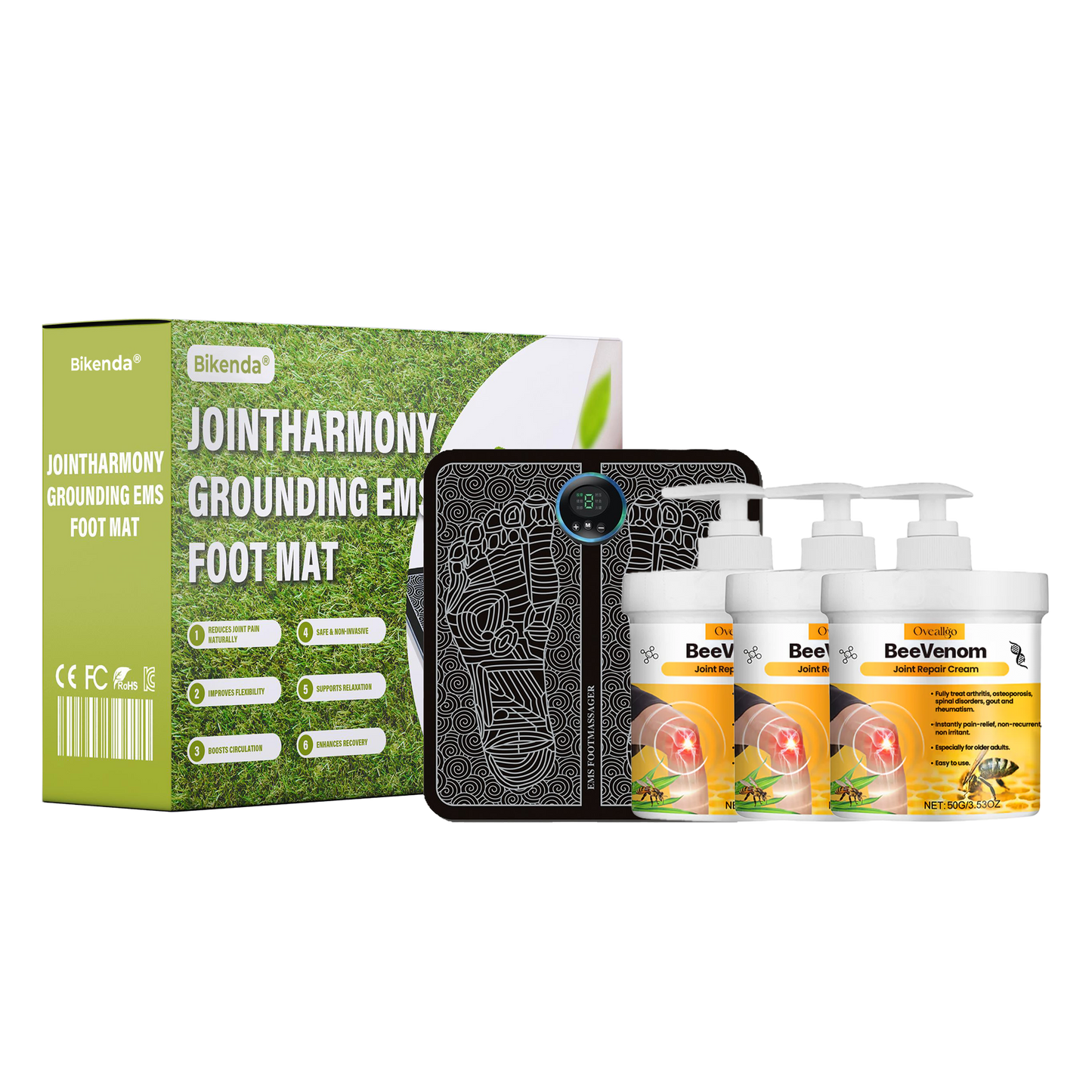 Bikenda® JointHarmony Grounding EMS Foot Mat