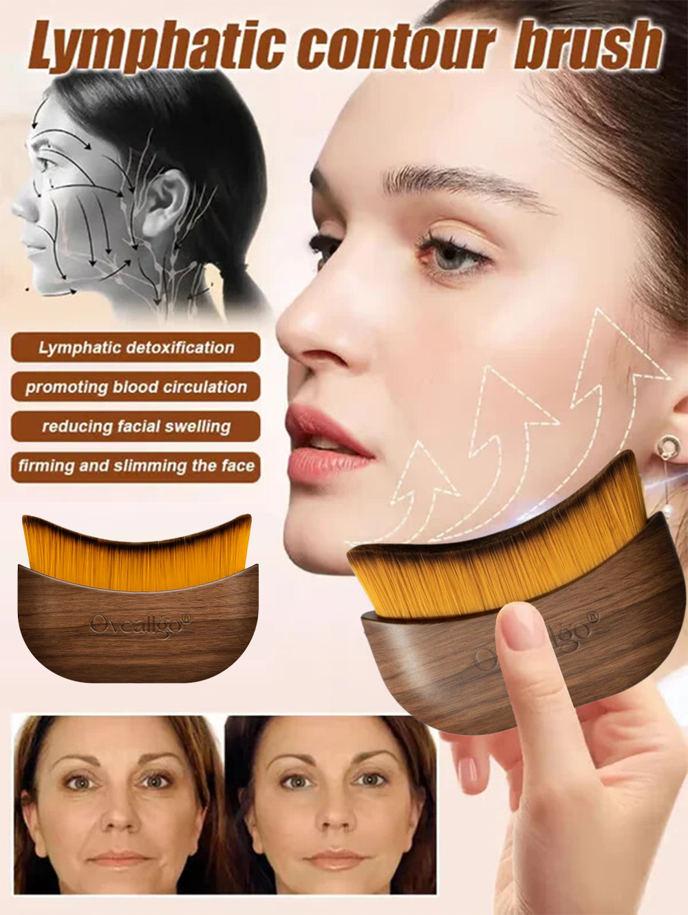 Oveallgo® Facial Massage Eye and Neck Care Brush