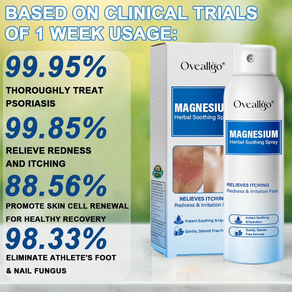Oveallgo® Magnesium Herbal Psoriasis Spray