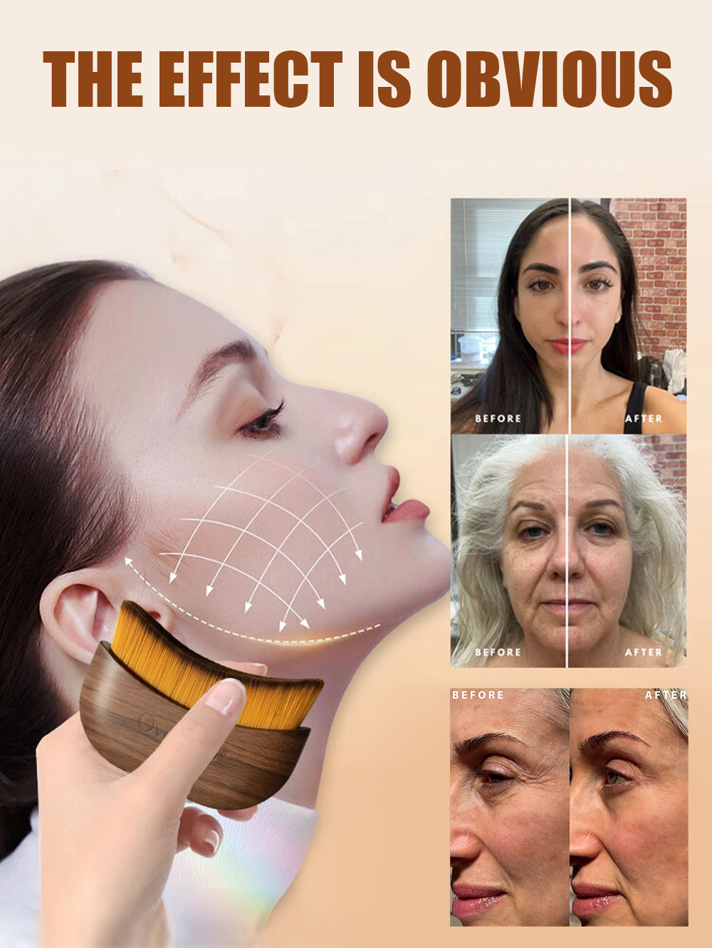 Oveallgo® Facial Massage Eye and Neck Care Brush