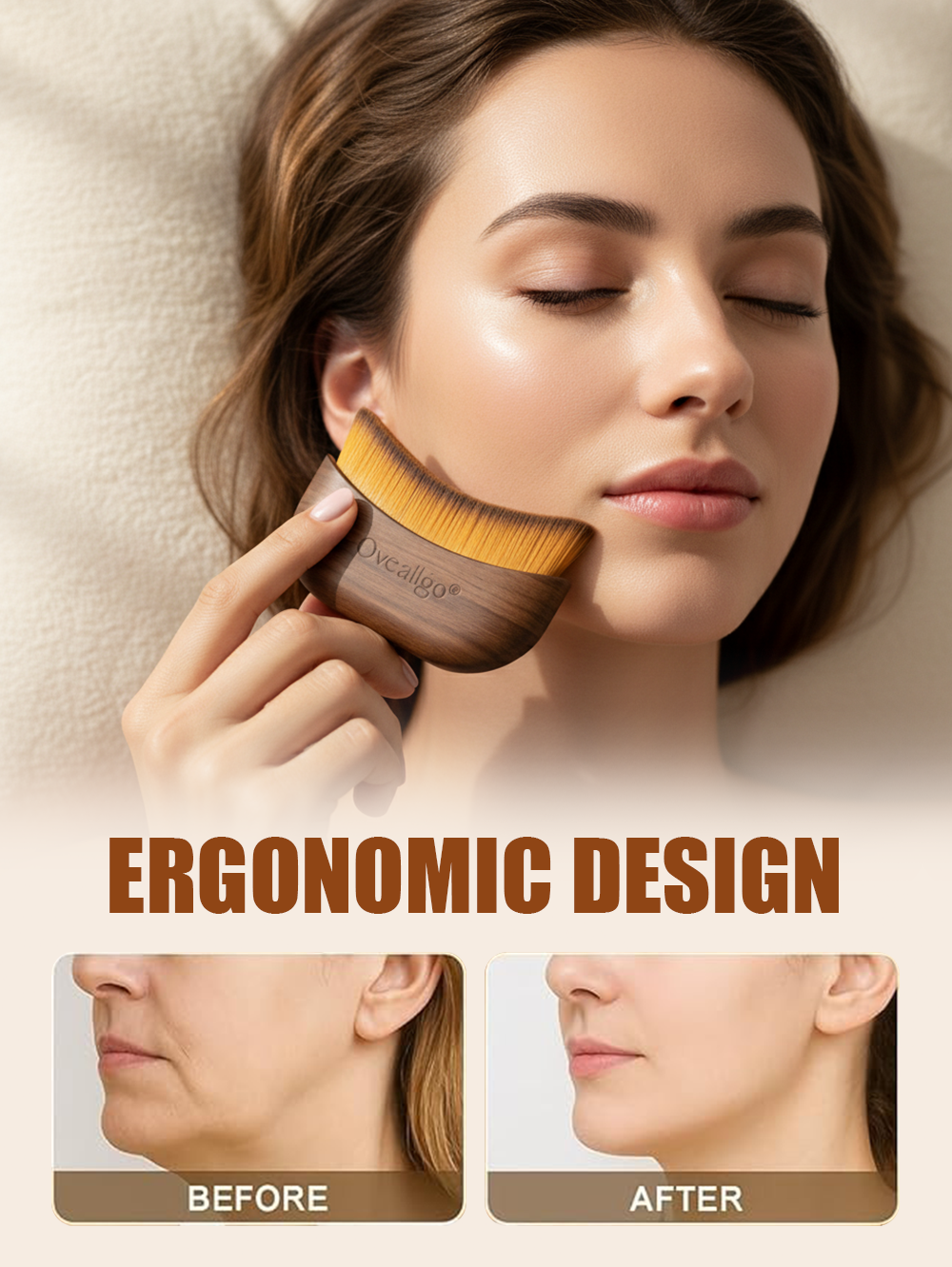 Oveallgo® Facial Massage Eye and Neck Care Brush