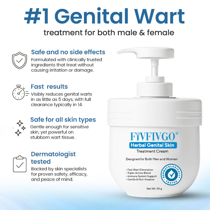 Fivfivgo® Herbal Genital Skin Treatment Cream ✅ Revolutionary Natural Solution for Genital Wart Treatment