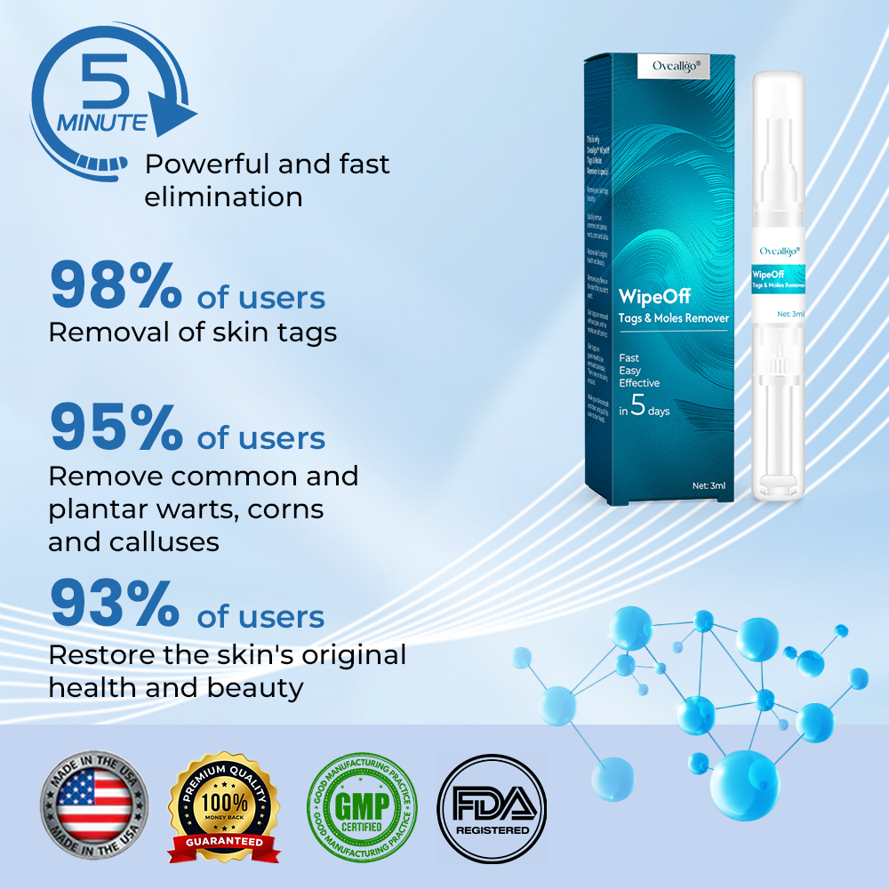 ✅Official Store: Oveallgo® WipeOff Tags & Moles Remover👨⚕️The American Academy of Dermatology (AADA) Approved