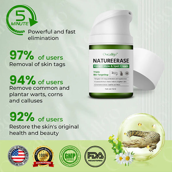 ✅ Official Store: Oveallgo® NatureErase Plus Instant Mole & Spot Cream