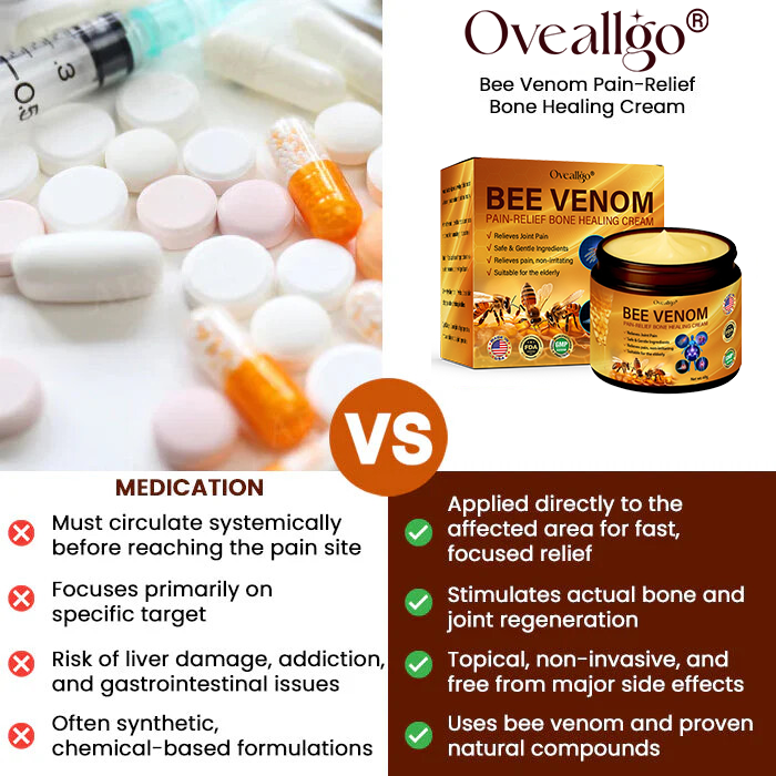 ✅ Official Store: Oveallgo® Bee Venom Pain-Relief Bone Healing Cream (⏰Last Day Discount⏰)