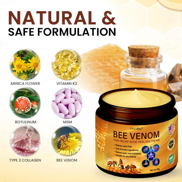 ✅ Official Store: Oveallgo® Bee Venom Pain-Relief Bone Healing Cream (⏰Last Day Discount⏰)