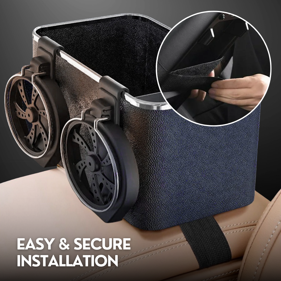 Armrest Storage Box with 2 Cup Holders