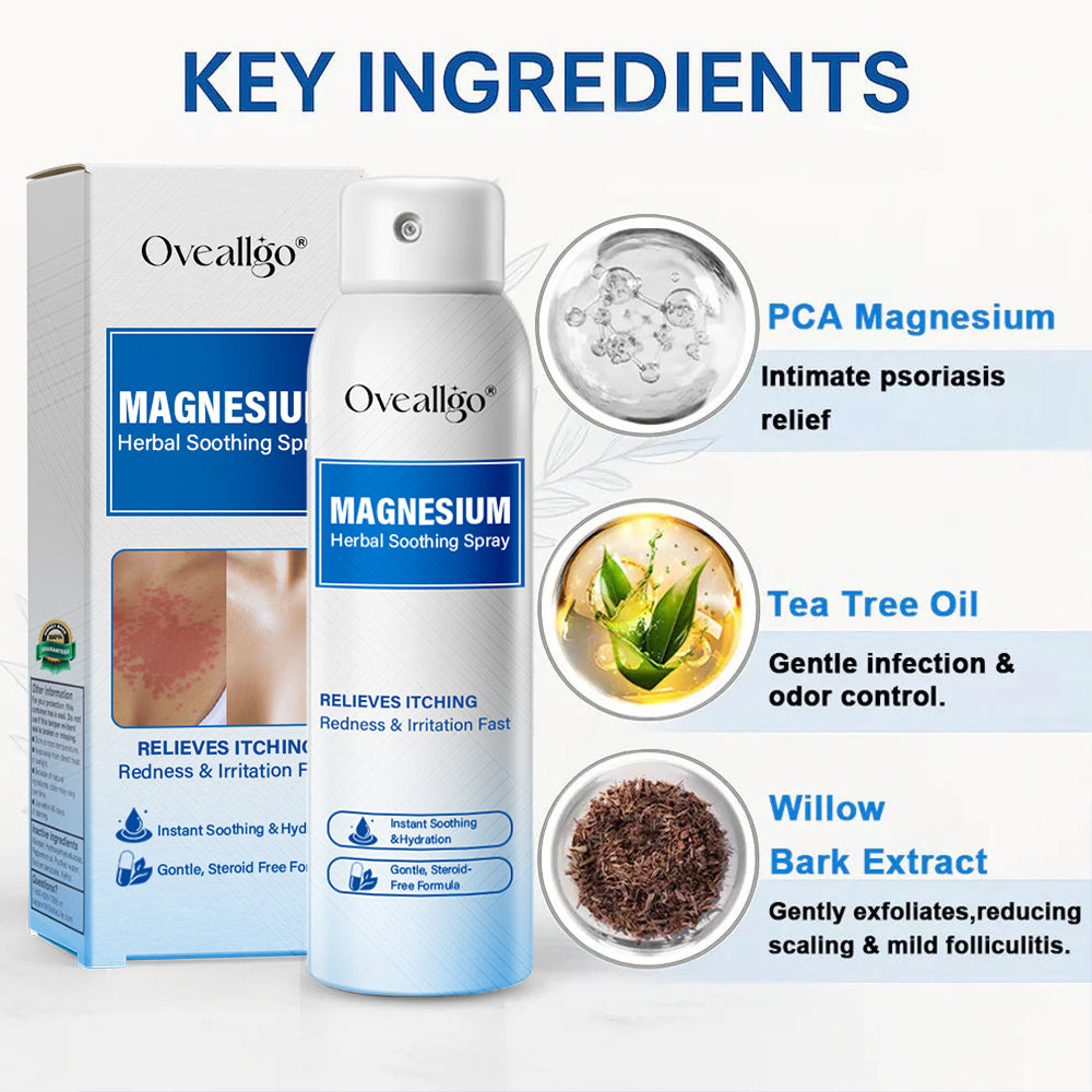 Oveallgo® Magnesium Herbal Psoriasis Spray