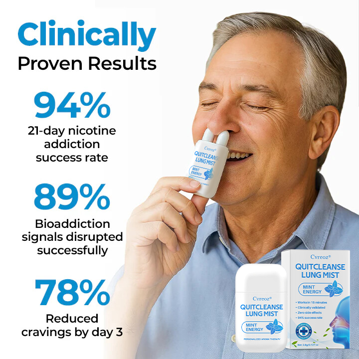 Cvreoz® QuitCleanse Lung Mist — Break Free From Cigarettes in 21 Days