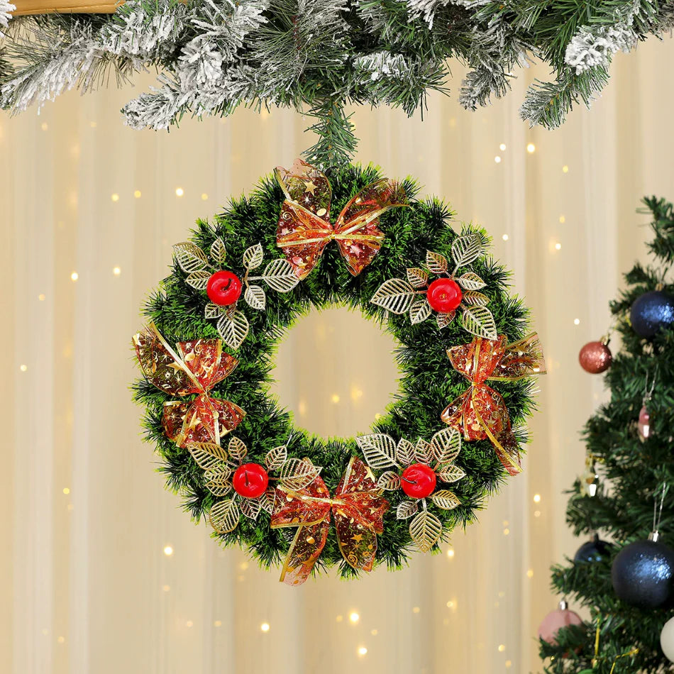 🌲 Oveallgo® Artificial Christmas Wreaths 🇺🇸 UV-Resistant, Premium Quality and Durable