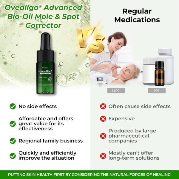 ✅Official Store: Oveallgo® Advanced Plus Bio-Oil Mole & Spot Corrector Enhanced with Alligator Oil