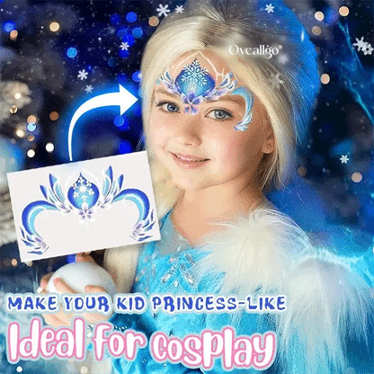 Oveallgo® Easy-Stick Realistic Face Paint Sticker Set