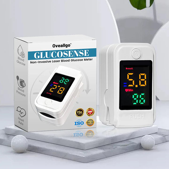 【OFFICIAL STORE】 Oveallgo™ Glucosense PRO Non-Invasive Laser Blood Glucose Meter [99.9%Accuracy 👍 Latest R&D in Medical Technology]