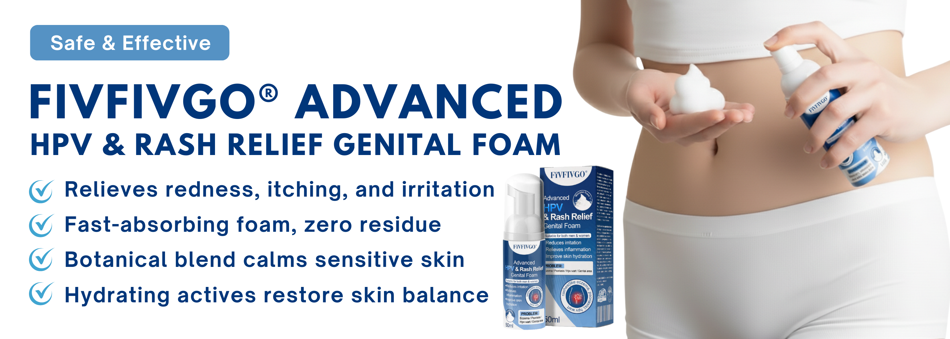 Fivfivgo® Advanced HPV & Rash Relief Genital Foam 18 250917 Fivfivgo Advanced HPV Rash Relief Genital Foam Img2