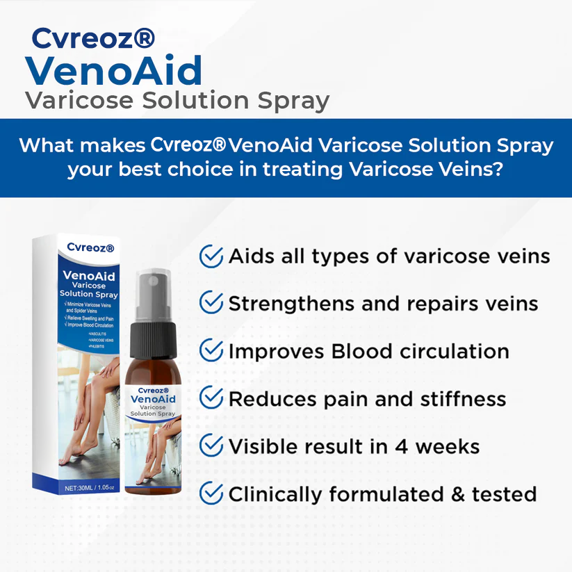 Cvreoz® VenoAid Varicose Solution Spray Pro
