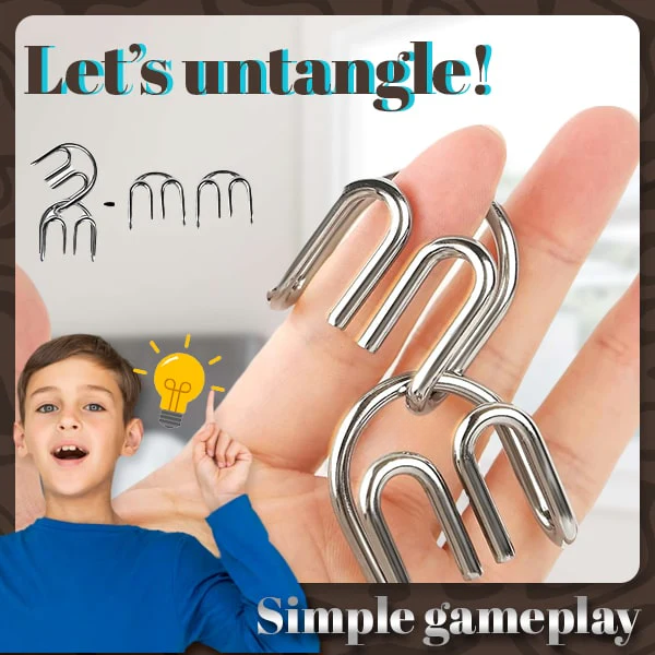 Oveallgo® 3D Metal Challenge Puzzle Toy