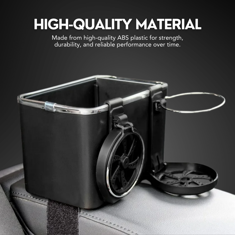 Armrest Storage Box with 2 Cup Holders