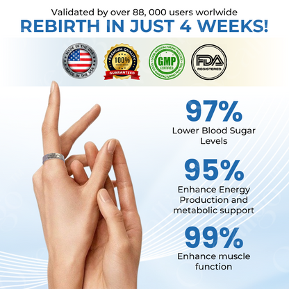 🔰Official Store: Oveallgo™ GlucoEase Ultra Ring 👨‍⚕️USA Diabetes Association (ADA）Approved (Lowers blood sugar and supports diabetes management)