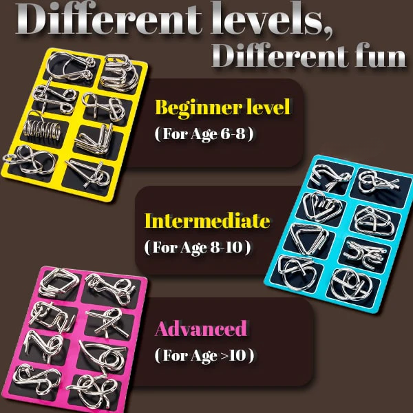 Oveallgo® 3D Metal Challenge Puzzle Toy