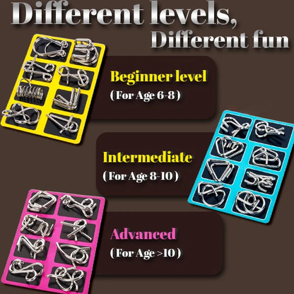 Oveallgo® 3D Metal Challenge Puzzle Toy