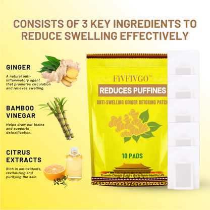 🔰Official Store: Fivfivgo™ Ultra Anti-Swelling Ginger Detoxing Patch