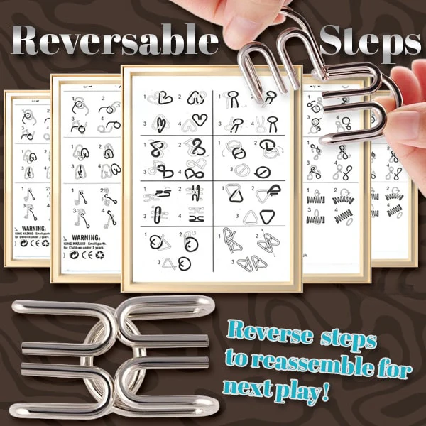 Oveallgo® 3D Metal Challenge Puzzle Toy