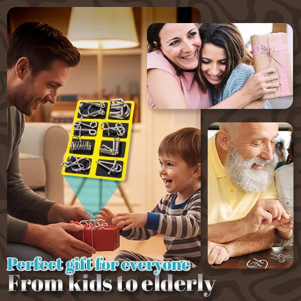 Oveallgo® 3D Metal Challenge Puzzle Toy