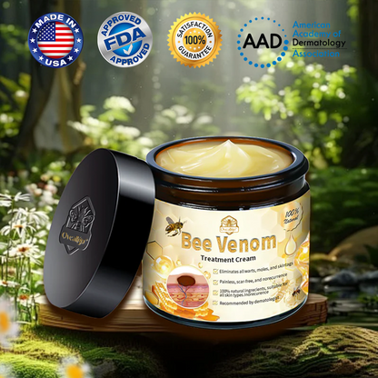 ✅Official Store: Oveallgo™ Bee Venom Skin Treatment Cream (𝐴𝐴𝐷 𝑅𝑒𝑐𝑜𝑚𝑚𝑒𝑛𝑑𝑒𝑑) ✨Anti-aging, Hydrating, Skin Repair, Even Tone, Acne and Dark Spot Treatment, Wartand Mole Removal, PsoriasisRelief