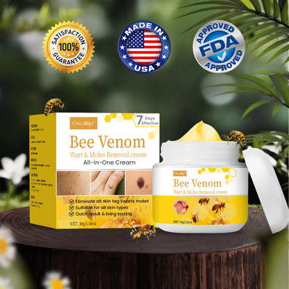 ✅Official Store Oveallgo™ Bee Venom Comprehensive Cream: Anti-aging, Hydrating, Skin Repair, Even Tone, Acne and Dark Spot Treatment, Wartand Mole Removal, PsoriasisRelief. (FDA Approved)