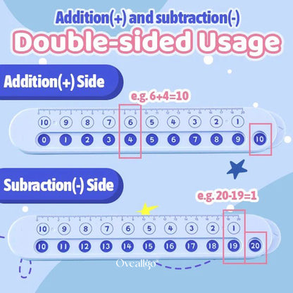 Oveallgo® Kid Easy-Learning Mathematical Ruler
