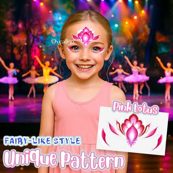 Oveallgo® Easy-Stick Realistic Face Paint Sticker Set