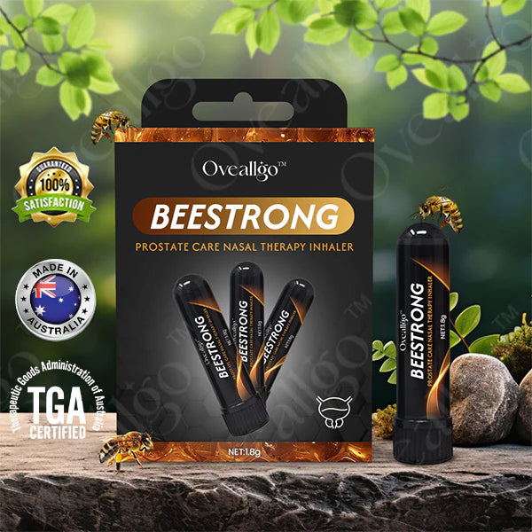 ✅Official Store: Oveallgo™ BeeStrong Prostate Care Nasal Therapy Inhaler👨‍⚕️Australia Urological Association (USANZ) Approved (Reducing prostate swelling, pain, discomfort, soreness, and urinary fatigue)