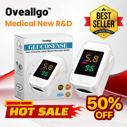 【OFFICIAL STORE】 Oveallgo™ Glucosense PRO Non-Invasive Laser Blood Glucose Meter [99.9%Accuracy 👍 Latest R&D in Medical Technology]