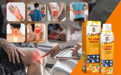 Fivfivgo™ Bee Venom and Turmeric Joint and Bone Pain Relief Spray (Specialized in Joint and Arthritis Pain & Recommended by AAOS)