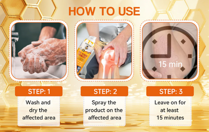 Fivfivgo™ Bee Venom and Turmeric Joint and Bone Pain Relief Spray (Specialized in Joint and Arthritis Pain & Recommended by AAOS)