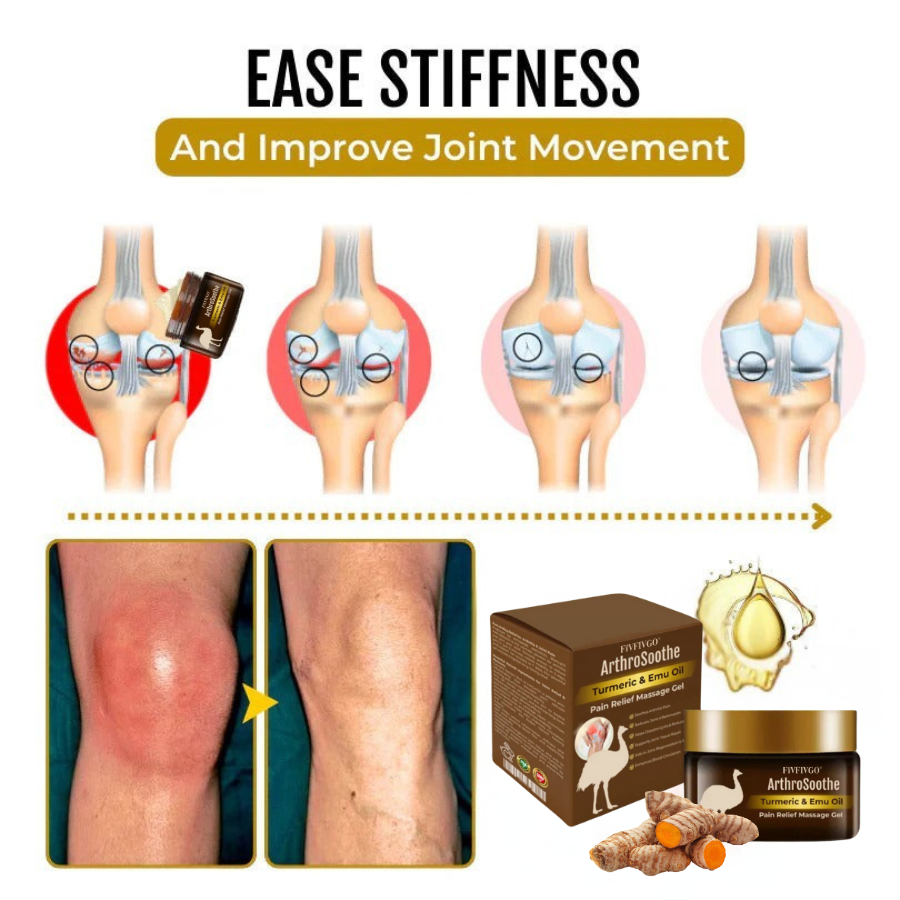 Fivfivgo® ArthroSoothe Turmeric & Emu Oil Pain Relief Massage Gel