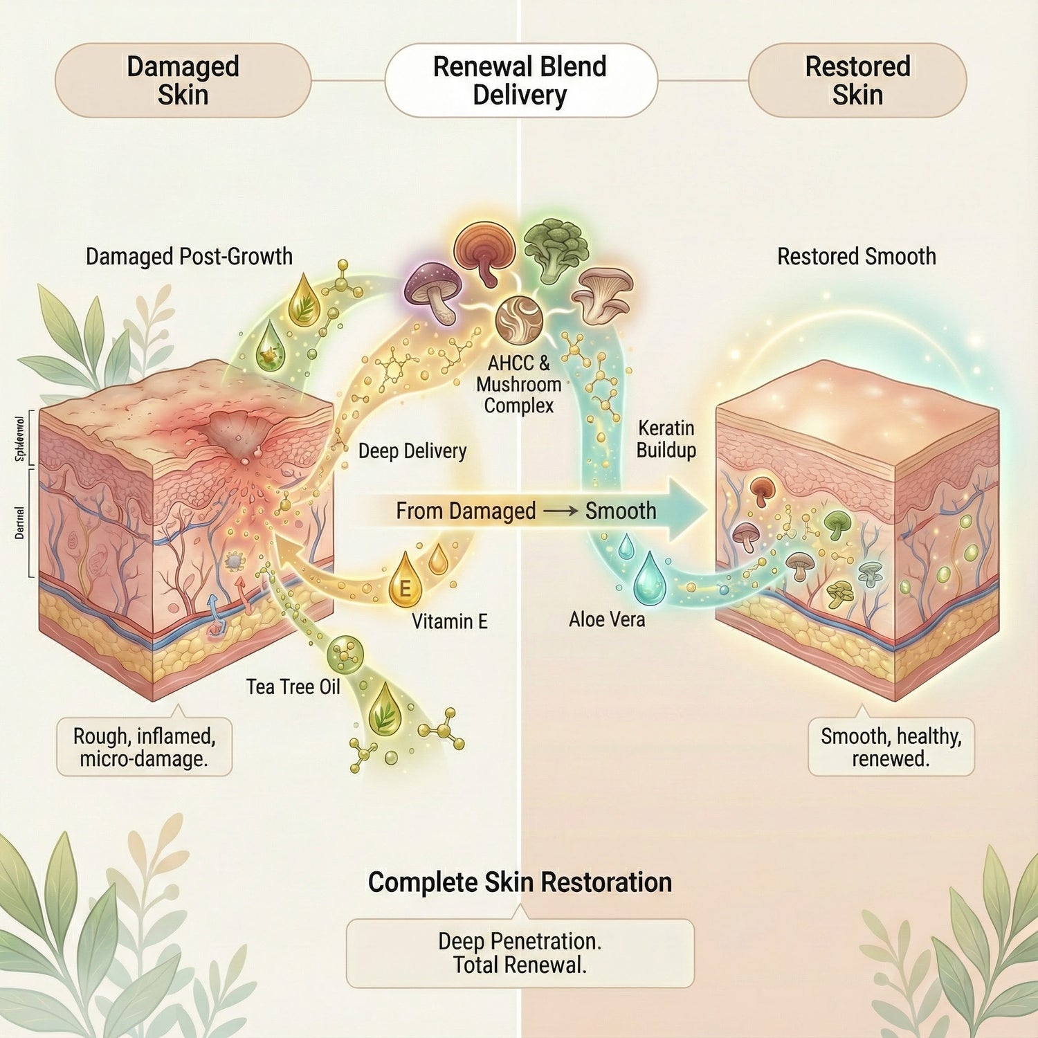 Oveallgo® AHCC Mushroom 4-in-1 Renewal Cream