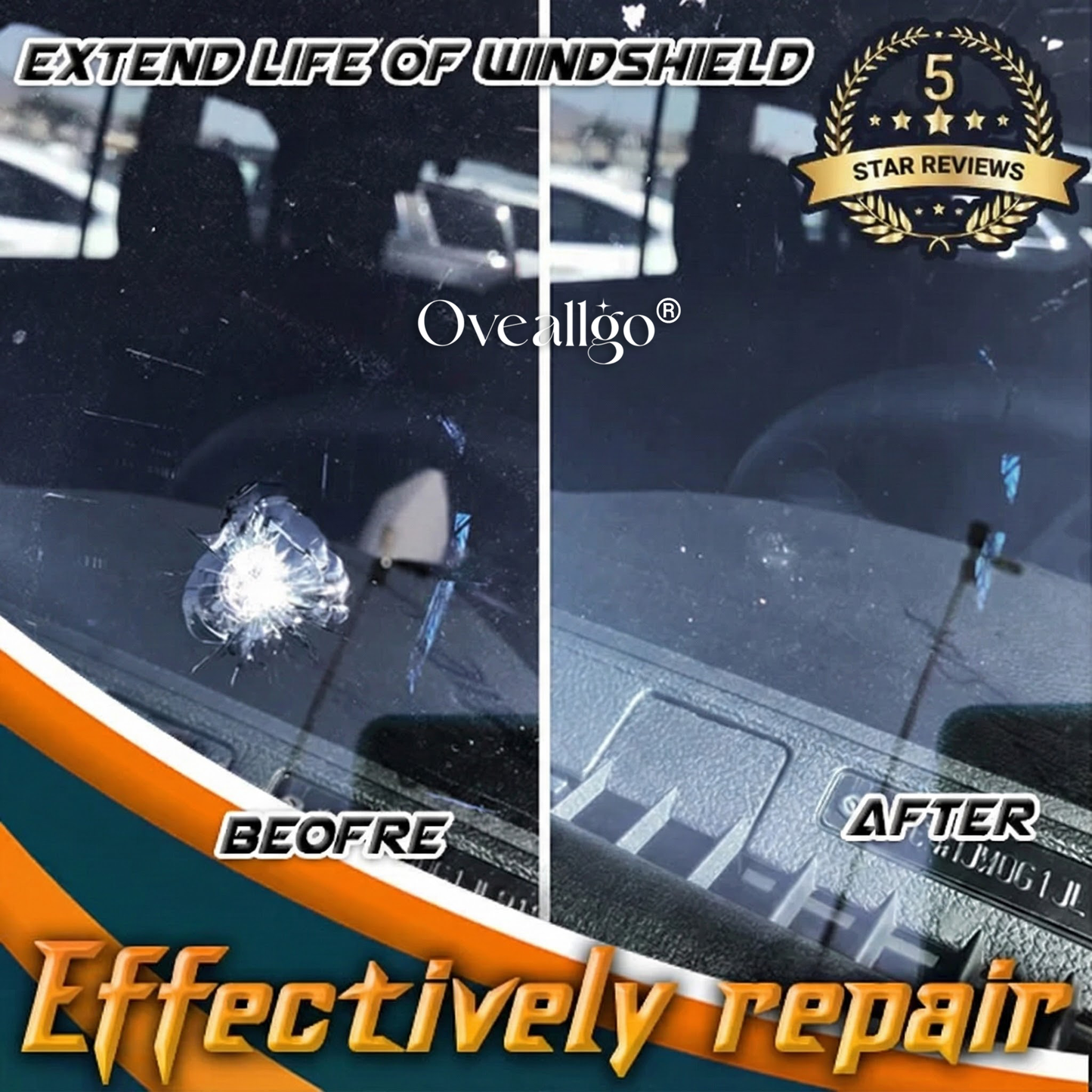 Oveallgo® Cracks-saver Professional Windshield Repair Kit