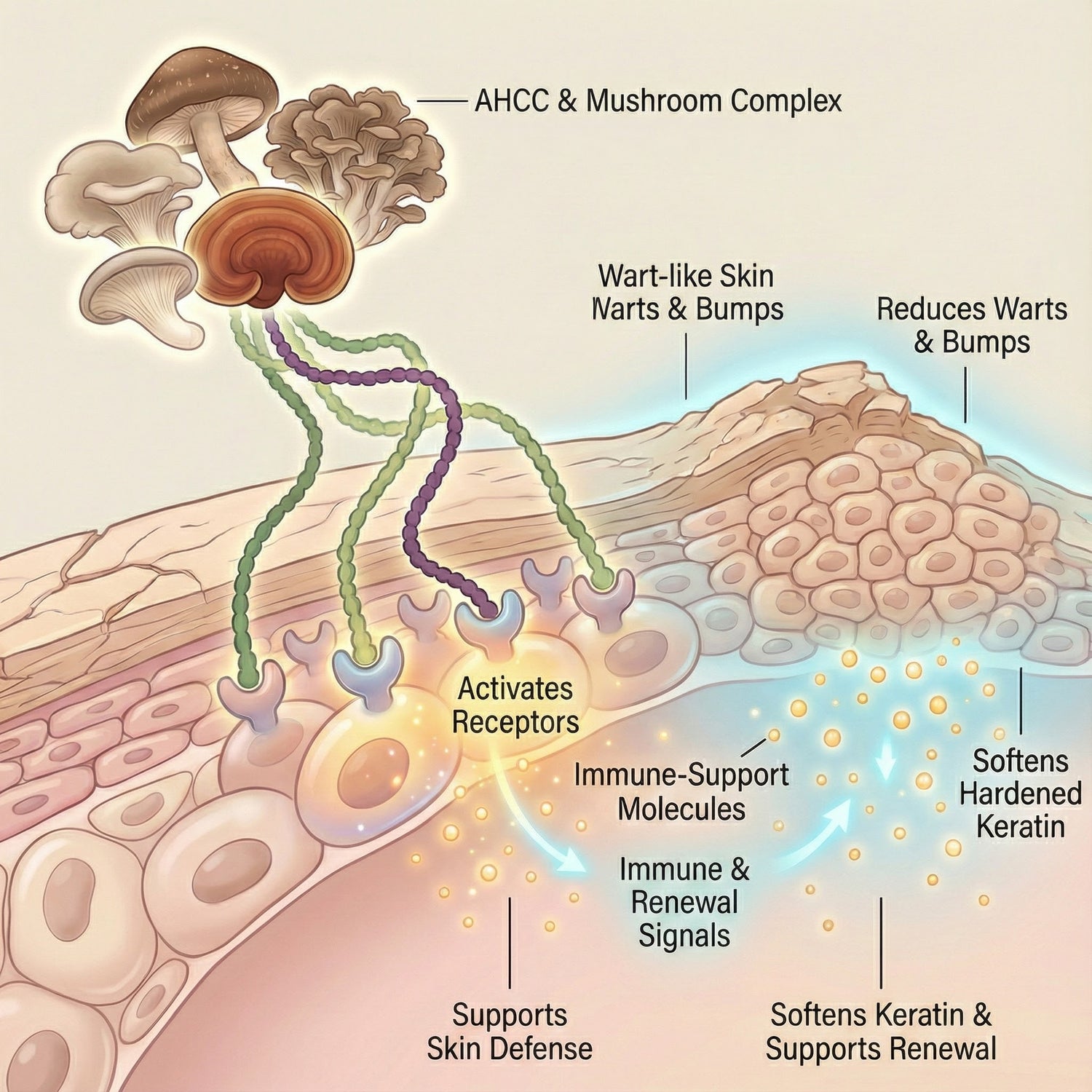 Oveallgo® AHCC Mushroom 4-in-1 Renewal Cream