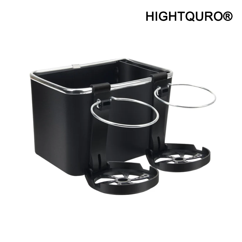 Armrest Storage Box with 2 Cup Holders