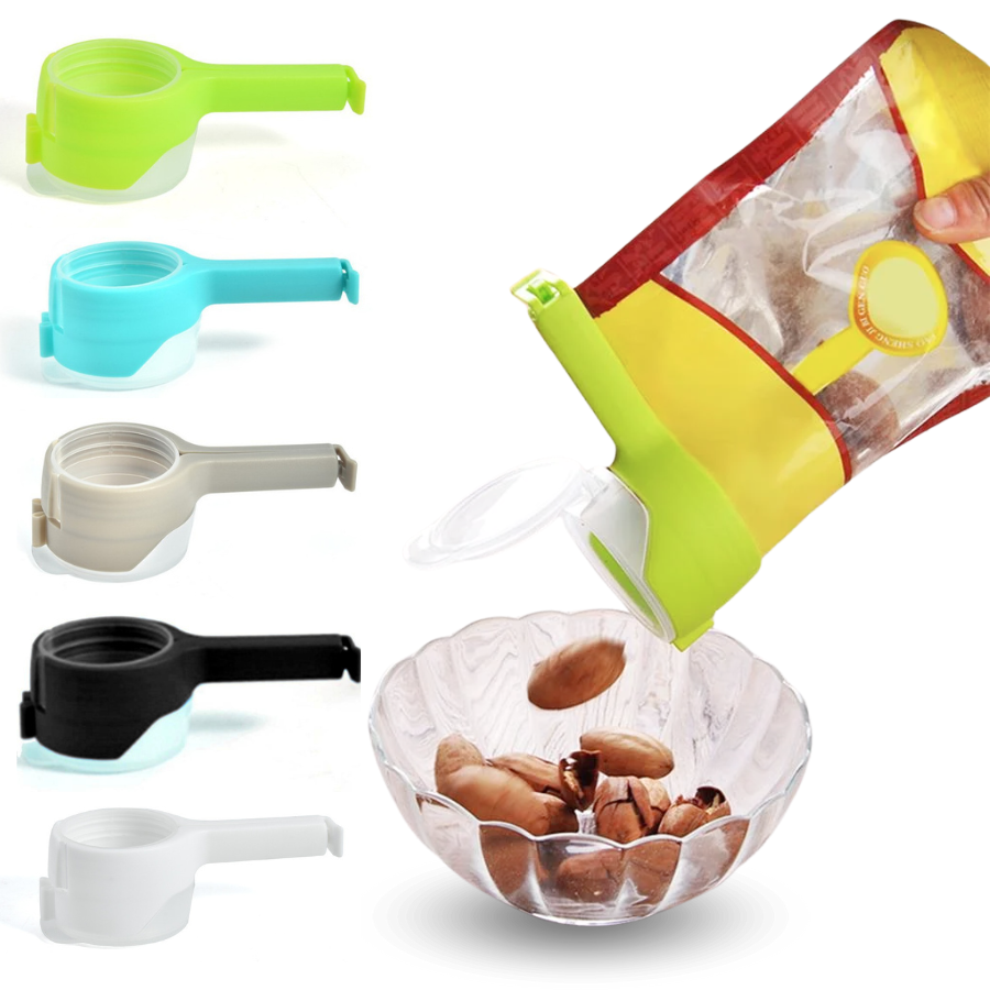 Seal Pour Food Storage Bag Clip