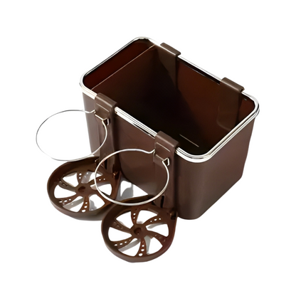 Armrest Storage Box with 2 Cup Holders