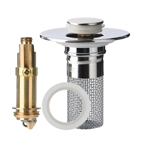 Sink Drain Strainer with Removable Stainless Steel Basket PLUS