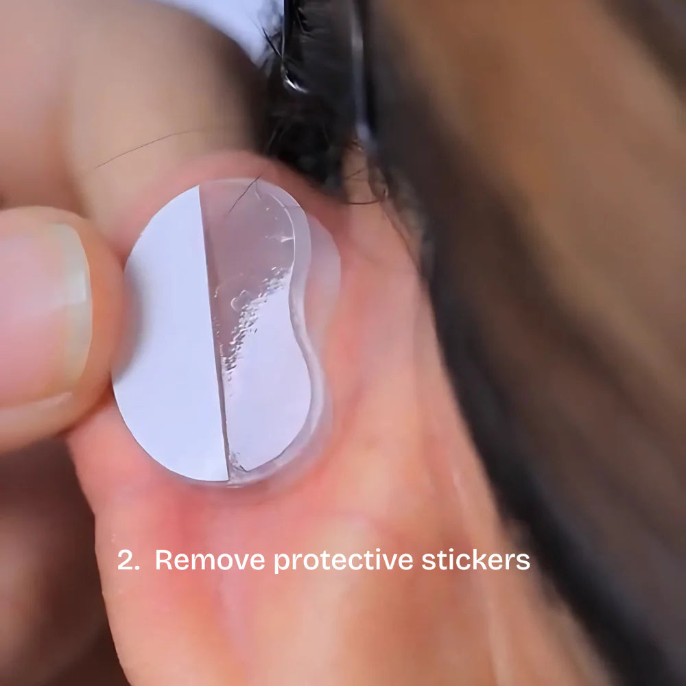 Oveallgo® Ear Correctors 17 Place corrector on the back of your ear 1