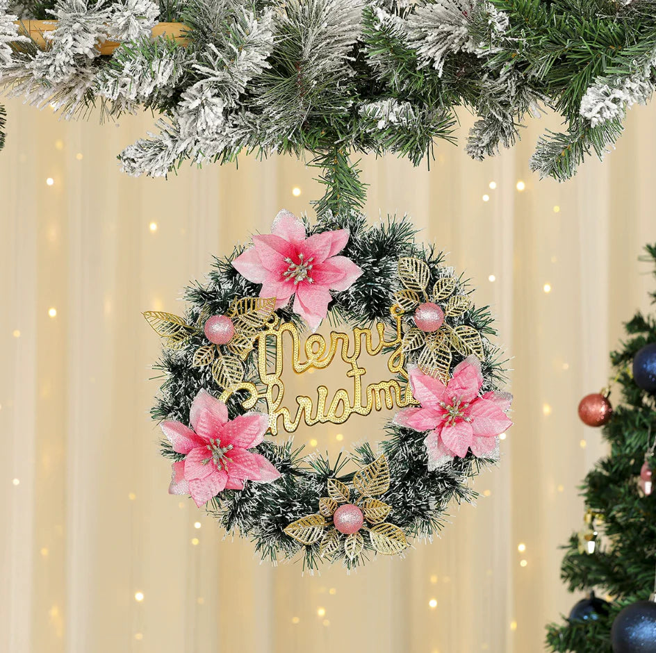 🌲 Oveallgo® Artificial Christmas Wreaths 🇺🇸 UV-Resistant, Premium Quality and Durable