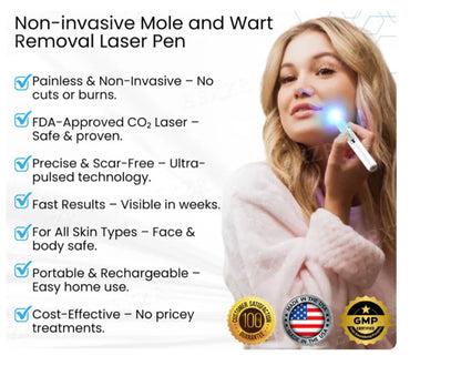 Bikenda® Non-Invasive Mole and Wart Removal Laser Pen Pro